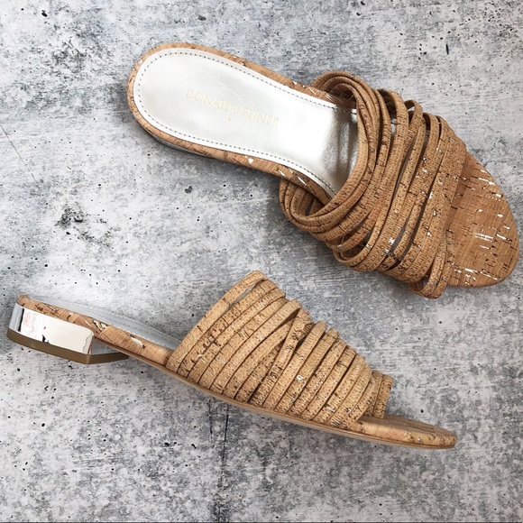 NWOT-  Donald Pliner Frea Cork Sandals - Picture 4 of 7